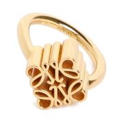 Enkel Anagram Gouden Ring Loewe , Yellow , Dames