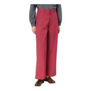 Klassieke katoenen broek Massimo Alba , Red , Dames