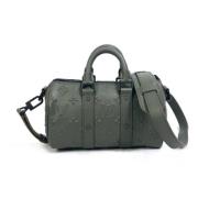 Pre-owned Leather louis-vuitton-bags Louis Vuitton Vintage , Green , D...