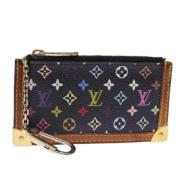 Pre-owned Canvas wallets Louis Vuitton Vintage , Black , Dames