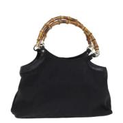 Pre-owned Canvas handbags Gucci Vintage , Black , Dames