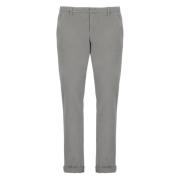 Grijze Katoenen Broek met Zakken Dondup , Gray , Heren