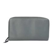 Pre-owned Leather wallets Prada Vintage , Gray , Dames