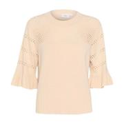 Zagast Gebreide Trui Creme Saint Tropez , Beige , Dames