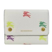 Pre-owned Leather wallets Burberry Vintage , White , Dames