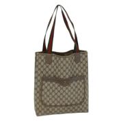 Pre-owned Leather totes Gucci Vintage , Beige , Dames