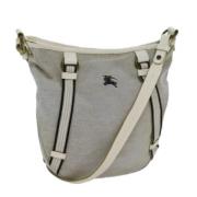 Pre-owned Canvas shoulder-bags Burberry Vintage , Gray , Dames