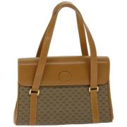 Pre-owned Leather handbags Gucci Vintage , Beige , Dames