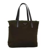 Pre-owned Nylon totes Prada Vintage , Brown , Dames