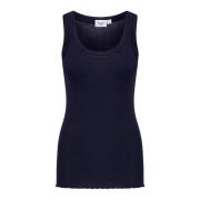 Gerimpelde Rand Tank Top Nacht Hemel Saint Tropez , Blue , Dames