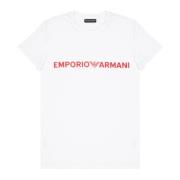 Katoenen T-shirt en Boxer Set Wit Emporio Armani , White , Heren