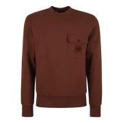 Crewneck Sweatshirt met Badge Fred Perry , Brown , Heren