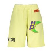 Gele Katoenen Shorts Ss22 Heron Preston , Yellow , Heren