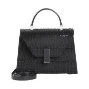 Micro Raso Strass Degrade Mode Tas Valextra , Black , Dames