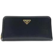 Pre-owned Leather wallets Prada Vintage , Black , Dames