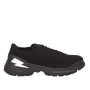 Bolt Sneakers - Zwart Textiel en Leer Neil Barrett , Black , Heren