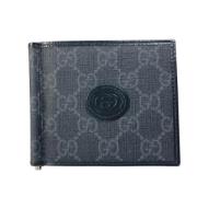 Pre-owned Leather wallets Gucci Vintage , Black , Dames