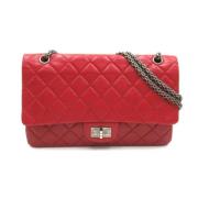 Pre-owned Leather chanel-bags Chanel Vintage , Red , Dames