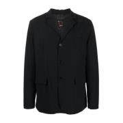 Nylon Paperino Blazer Aspesi , Black , Heren