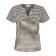 Zwart Gestreept Casual T-Shirt Part Two , Multicolor , Dames