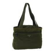 Pre-owned Nylon totes Prada Vintage , Green , Dames