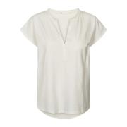 Blanca Top & T-Shirt Krijt Rabens Saloner , White , Dames