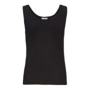 Mouwloze Viscose Top Masai , Black , Dames