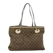 Pre-owned Canvas gucci-bags Gucci Vintage , Beige , Dames