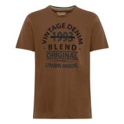 T-shirt Blend , Brown , Heren