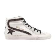 Glitter Wave High Top Sneakers Golden Goose , White , Dames