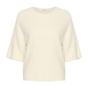 Witte Gebreide Pullover Slindianna Whisper Soaked in Luxury , White , ...