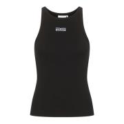 Logo Tank Top Zwart Gestuz , Black , Dames