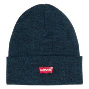 Batwing Geborduurde Beanie Wollen Muts Levi's , Blue , Heren