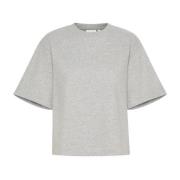 Lichtgrijs Melange Boxy Top InWear , Gray , Dames