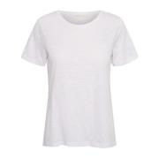 Puut Wit Basis T-Shirt Almaiw InWear , White , Dames