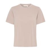 Klassieke V-hals T-shirt Klei InWear , Pink , Dames