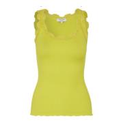 Zijden Top in Vibrant Lime Rosemunde , Yellow , Dames