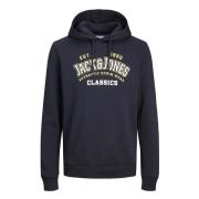 Hoodie Jack & Jones , Blue , Heren