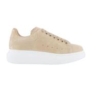 Sensory C Leren Sneaker Alexander McQueen , Beige , Dames