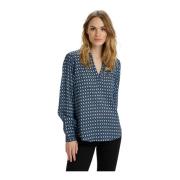 Blouse met lange mouwen in Midnight Marine Kaffe , Blue , Dames