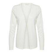 Eenvoudige Gebreide Cardigan - Kafenia Astrid Kaffe , White , Dames