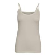 Krijt Mouwloze Top Finesse Stijl InWear , Beige , Dames