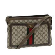 Pre-owned Leather gucci-bags Gucci Vintage , Beige , Dames