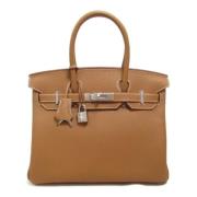 Pre-owned Leather handbags Hermès Vintage , Brown , Dames