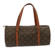 Pre-owned Canvas handbags Louis Vuitton Vintage , Brown , Dames