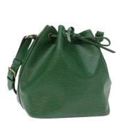 Pre-owned Leather louis-vuitton-bags Louis Vuitton Vintage , Green , D...