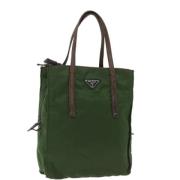 Pre-owned Nylon handbags Prada Vintage , Green , Dames