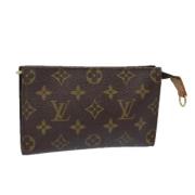 Pre-owned Canvas pouches Louis Vuitton Vintage , Brown , Dames