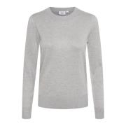 Grijze Melange Gebreide Trui Saint Tropez , Gray , Dames