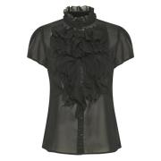 Lillysz SS -shirt Saint Tropez , Black , Dames